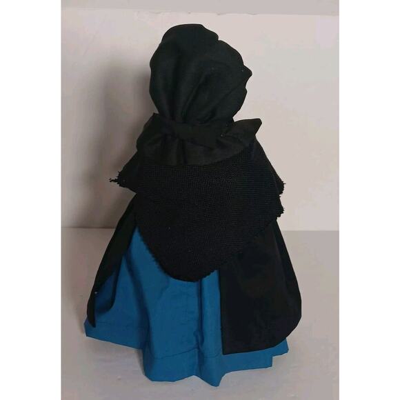 Vintage Hand Made Amish Dish Soap Bottle Doll Woman Decor Primitive Crafts - Picture 4 of 16